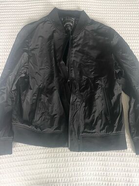 Express Black Bomber Jacket size Large